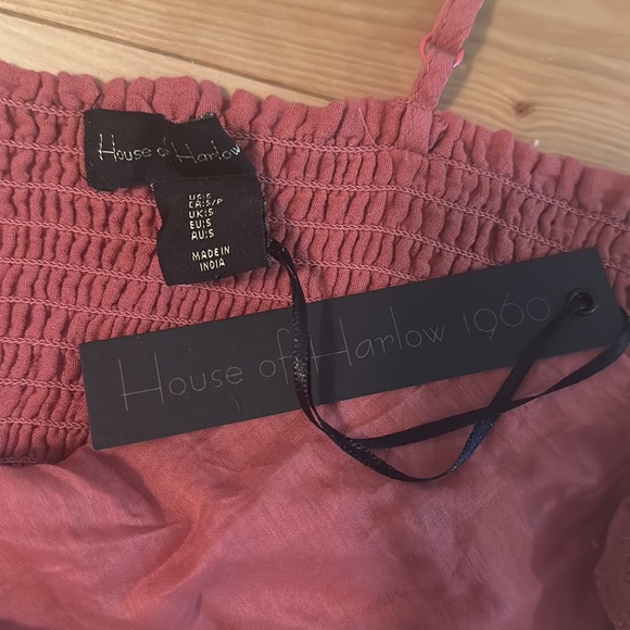 House of Harlow 1960 rust eyelet midi sundress size small NWT - Picture 5 of 7